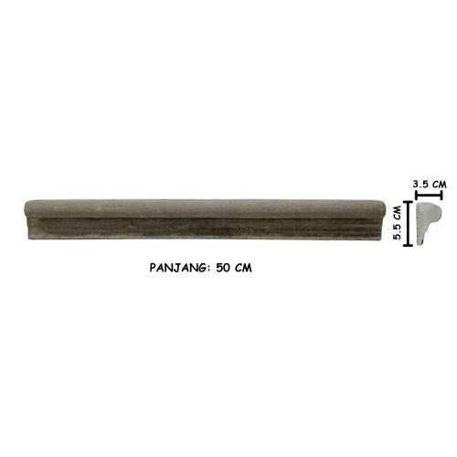 50 CM / BL N KCL List Profil Beton Lisplang Tempel Plafon Tembok GRC Biji