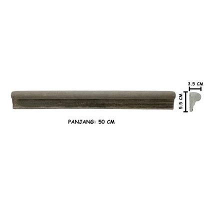 50 CM / BL N KCL List Profil Beton Lisplang Tempel Plafon Tembok GRC Biji