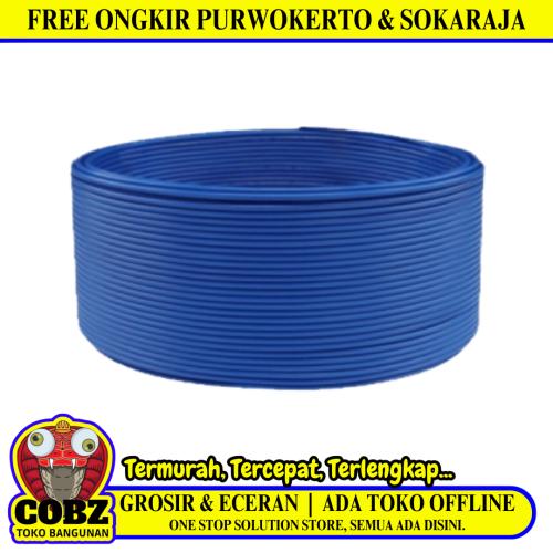 1 INTI x 2.5 MM x 50 M / KITANI NYA Tunggal Kabel Tembaga SNI Biru Roll