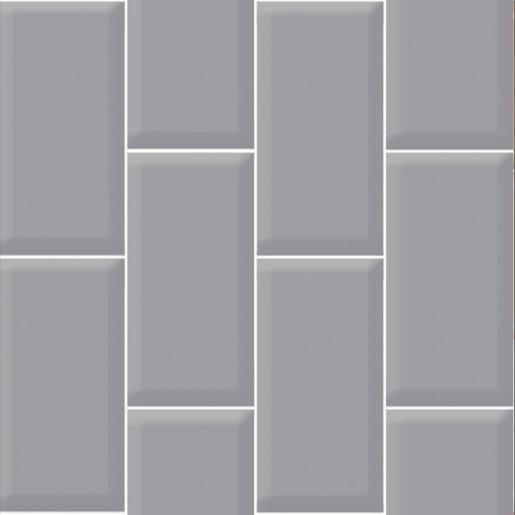 25 CM x 50 CM / UNO Interlaken Keramik Dinding Timbul Glossy Grey Dus