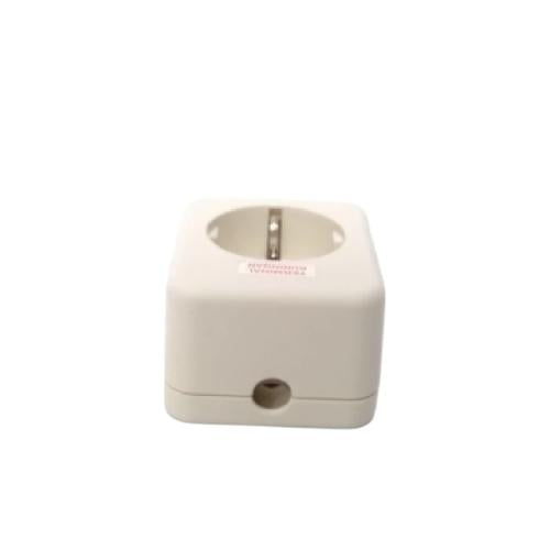 1 LUBANG / UTICON Stop Kontak Terminal Arde Tempel OB Outbow Cream