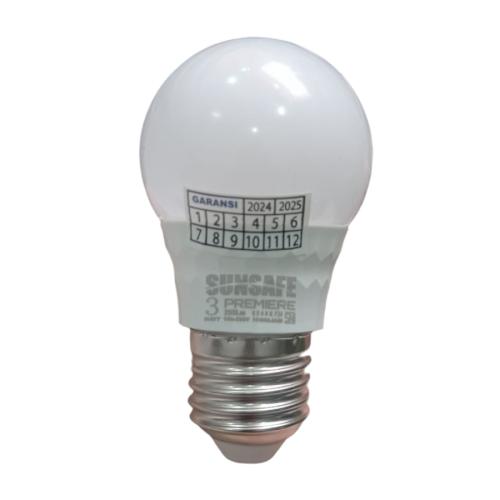 3 WATT / SUNSAFE Premier LED Lampu Bohlam Bulb Putih