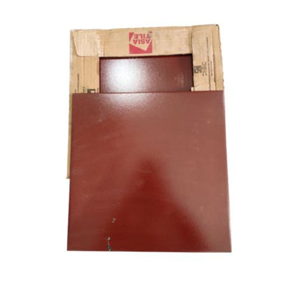 30 CM X 30 CM / ASIA TILE CORSICA  Keramik Lantai Rumah Glossy Marroon Dus