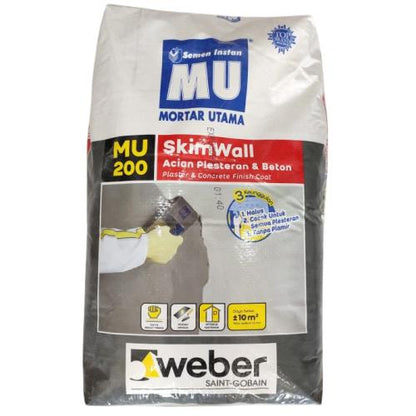 20 KG / MU 200 SKIN Semen Instant Acian Plesteran & Beton Sak