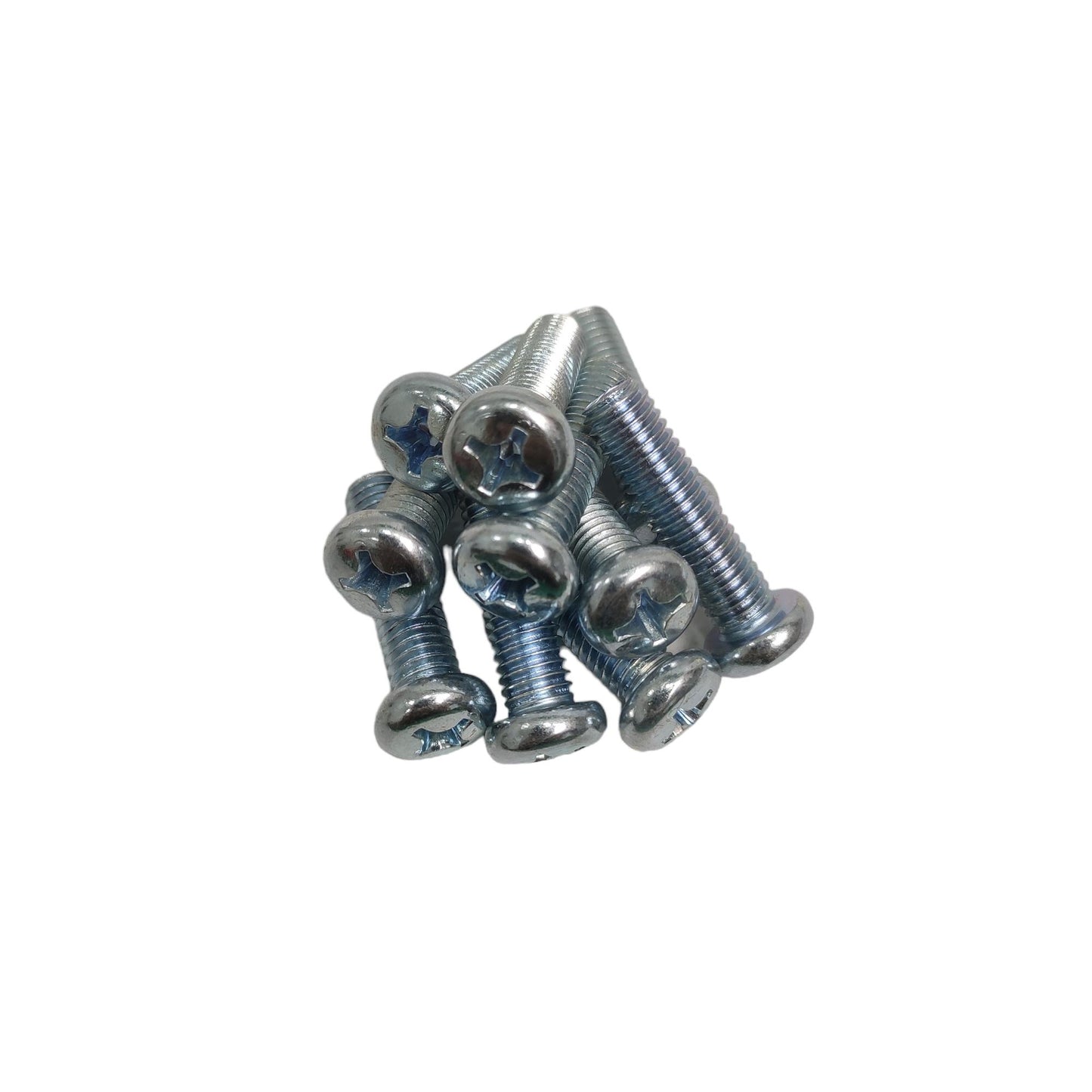 M 8 x 30 MM / TM Baut JP Kepala Pentol Bulat Plus Putih Biji