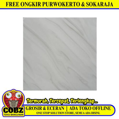 40 CM x 40 CM / ARWANA 6676 Keramik Lantai Teras Garasi Glossy Grey Dus