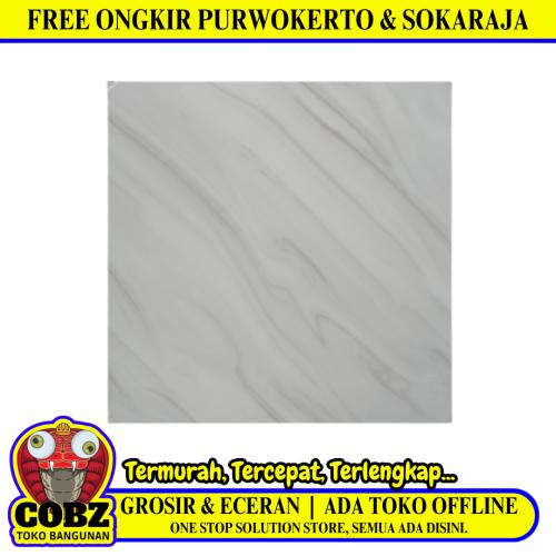 40 CM x 40 CM / ARWANA 6676 Keramik Lantai Teras Garasi Glossy Grey Dus