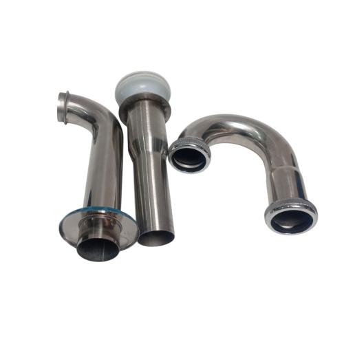 1 1/4 IN / ALPHARD Sifon Leher Angsa Saringan Wastafel Stainless Set