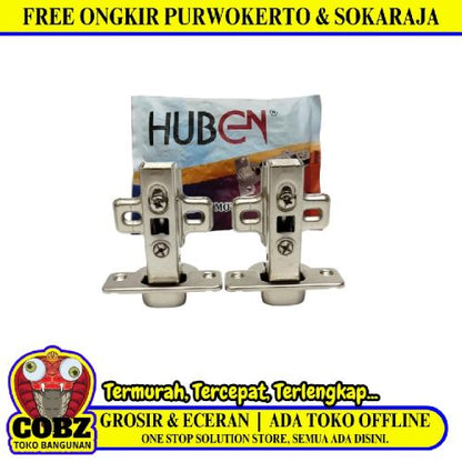 35 MM / HUBEN AP Engsel Sendok Lurus Lemari Non Hidrolik Besar Set