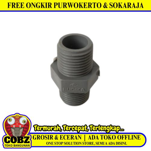 1/2 IN / RUCIKA AW Double Nepel Drat Luar Nipple Male Outer Thread PVC