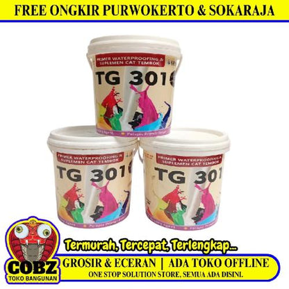 1 L / LEMKRA TG 301 Suplemen Cat Tembok Wall Sealer Waterproofing Galon
