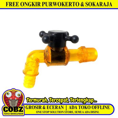 1/2 IN / TIP TOP 01 Kran Air Tembok Taman Kamar Mandi Plastik PVC