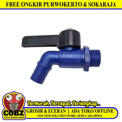 1/2 IN / VINO 01 Kran Air Tembok Taman Kamar Mandi Plastik PVC
