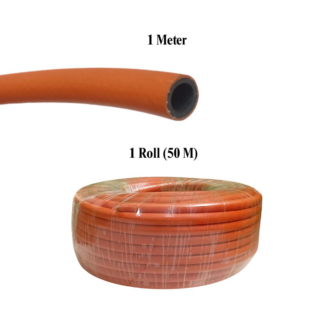 TM Selang Regulator Gas LPG Kompor Dapur 2 Lapis Standar Orange Meter