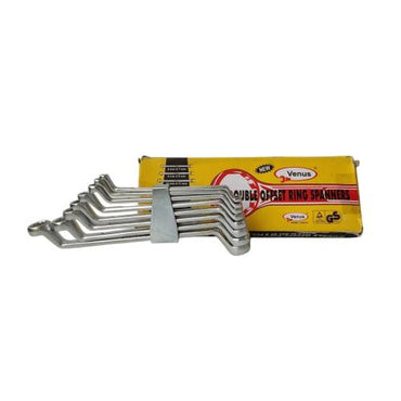 6 MM - 22 MM / VENUS Kunci Ring 2 Sisi Offset Wrench 8 Pcs Set