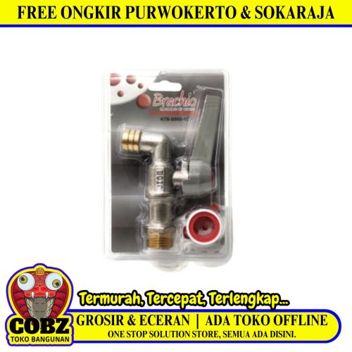 1/2 IN / BRACHIO B880 Kran Air Tembok Taman Bola Ball Valve Stainless