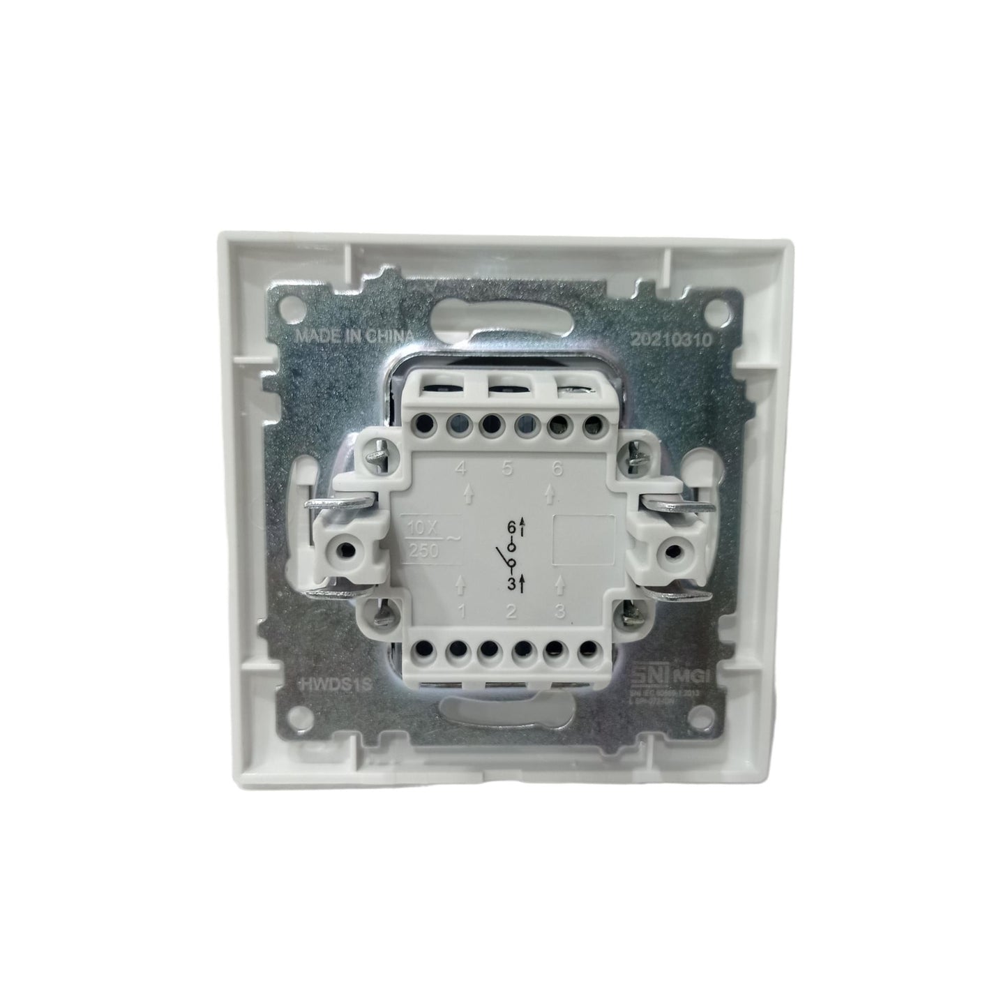 HIMELNGNEURAY Saklar Tunggal Single Engkel 1 Gang Tanam IB Inbow Putih