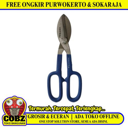 10 IN / FREDER Gunting Hollow Baja Ringan Seng Aviation Snip Scissors