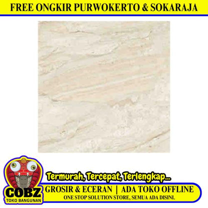 60 CM x 60 CM / SERENITY NEO BEIGE Granit Lantai Rumah Glossy Dus