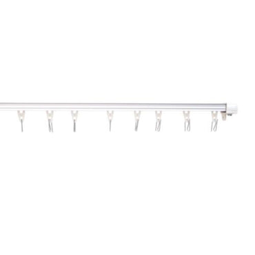 300 CM / TM Batang Rel Gorden Kotak Aluminium Silver Set