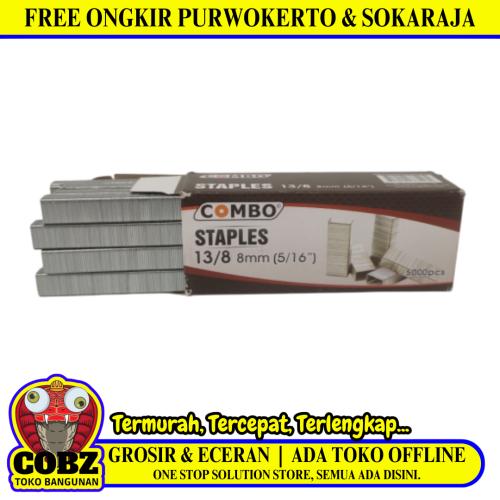 13 / 8 MM / COMBO Reffil Isi Guntacker Stapler Tembak 8 MM Dus