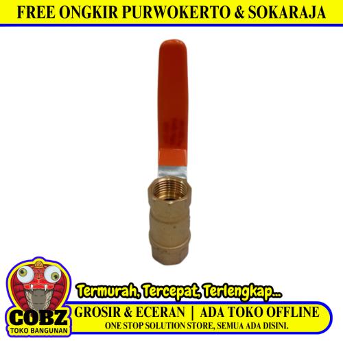 1/2 IN / IGM Stop Kran Drat Dalam Ball Valve Engkol Kuningan