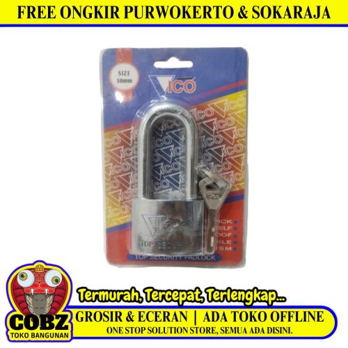 50 MM / VICO Gembok Pintu Pagar Padlock Anti Maling Leher Panjang