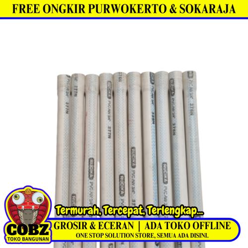 3/4 IN x 400 CM / RUCIKA AW Lis Biru Pipa Pralon Paralon PVC Putih Batang