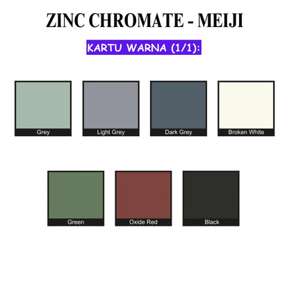 20 KG / MEIJI Cat Dasar Meni Besi Anti Karat Zinc Chromate Primer Kaleng