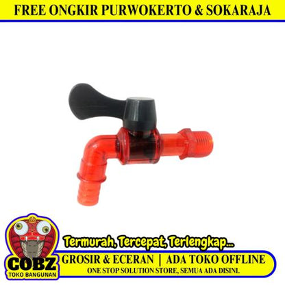 1/2 IN / TIP TOP 02 Kran Air Tembok Taman Kamar Mandi Plastik PVC