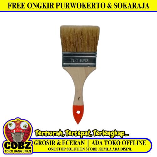 3 IN / GLD Kuas Cat Tembok Kayu Besi Air Acyrlic Paint Brush
