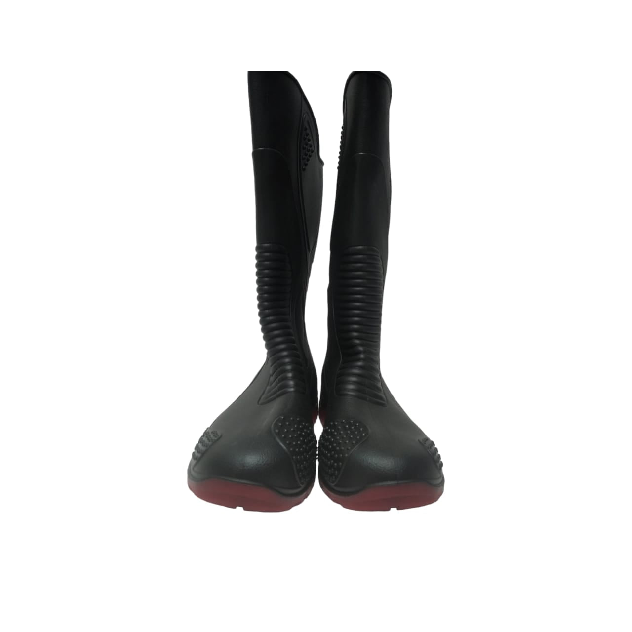 No 41 / AP MOTO Sepatu Boot Kebun Pabrik Proyek Safety Karet Hitam Set