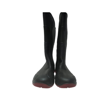 No 41 / AP MOTO Sepatu Boot Kebun Pabrik Proyek Safety Karet Hitam Set