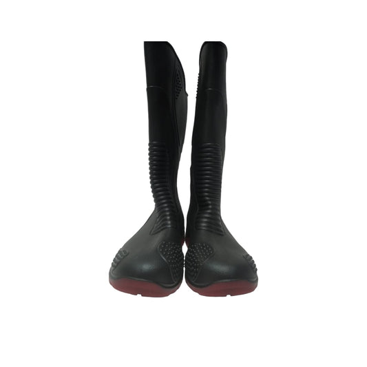 No 41 / AP MOTO Sepatu Boot Kebun Pabrik Proyek Safety Karet Hitam Set