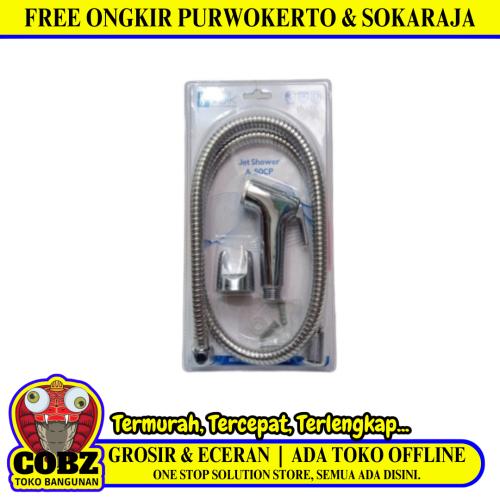 1/2 IN x 120 CM / VOLK A 50CP Jet Shower Cebok Toilet Stainless Set