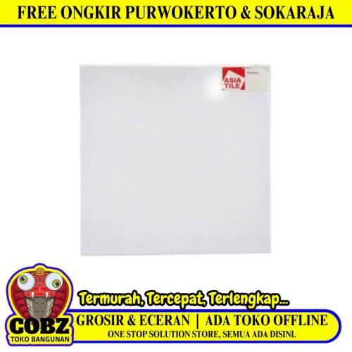 40CM x 40CM/ASIA TILE MURANO Keramik Lantai Rumah Glossy White Dus