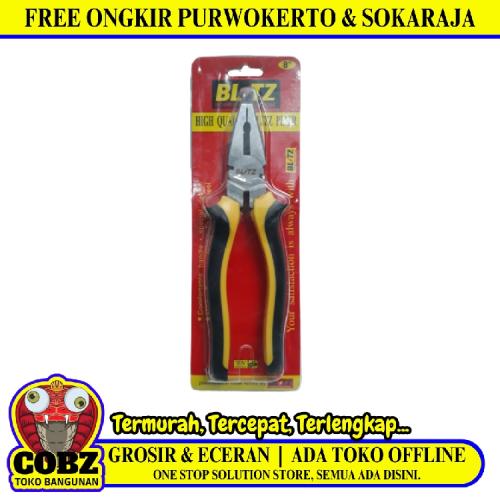 8 IN / BLITZ Tang Kombinasi Kawat Kabel Combination Pliers