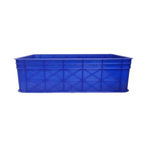631 MM x 414 MM x 192 MM / GREEN LEAF 2291 P Krat Industri Keranjang Buah Rapat Blue