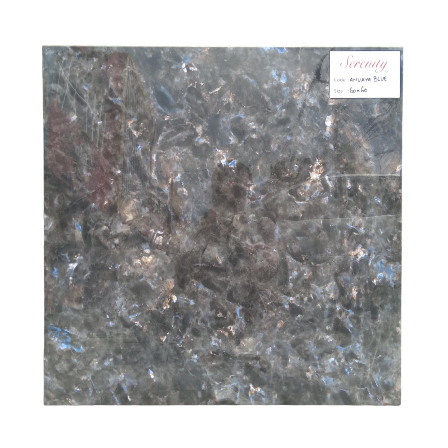 60 CM x 60 CM / SERENITY ANVAYA BLUE Granit Lantai Rumah Glossy Dus