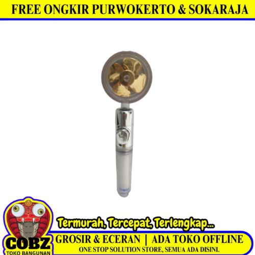 1/2 IN / COBZ Kepala Shower Tangan Kamar Mandi Gold PVC