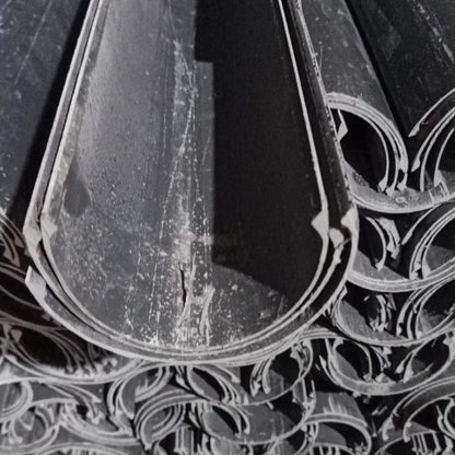 5 IN x 360 CM  / MEGALON Talang Air Pipa Belah PVC Hitam Batang