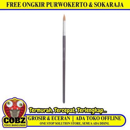 6 MM / JOYKO BR-3 Kuas Lukis Tembok Kayu Besi Air Acyrlic Paint Brush