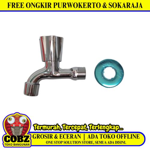 1/2 IN / COBZ CBABC04 Kran Air Tembok Taman Kamar Mandi Stainless