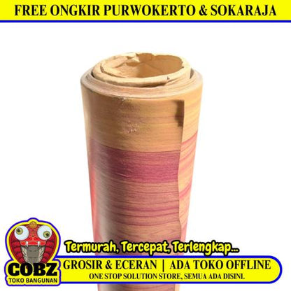 120 CM x 15 M / COBZ Karpet Perlak Lantai Meja Vinyl PVC Ungu Roll