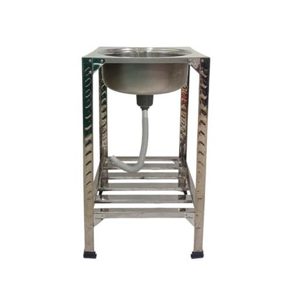 81 CM x 47 CM x 47 CM / MANGROVE MGT 460 (46SGPK) Bak Cuci Piring Washbak 1 Lubang Pakai Kaki + Acc Set