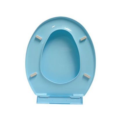 TECHPLAS Tutup Kloset Duduk Monoblok Seat Cover Standard PVC Biru Set