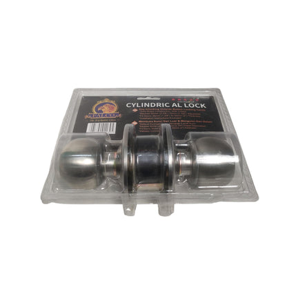 D 8 CM / FALCO Kunci Handle Pintu Bulat Kamar Mandi Stainless Silver