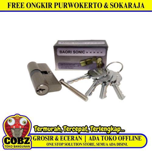 BAORISONIC Silinder Anak Kunci Pintu Cylinder Lock Kecil + 4 Kunci Set