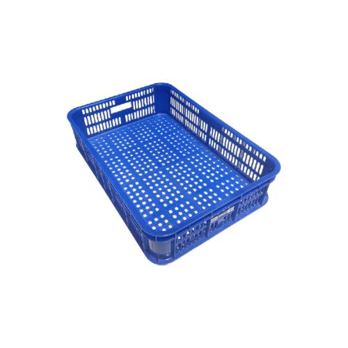 602 MM x 416 MM x 139 MM / GREEN LEAF 2212 L Krat Industri Keranjang Buah Rongga Blue