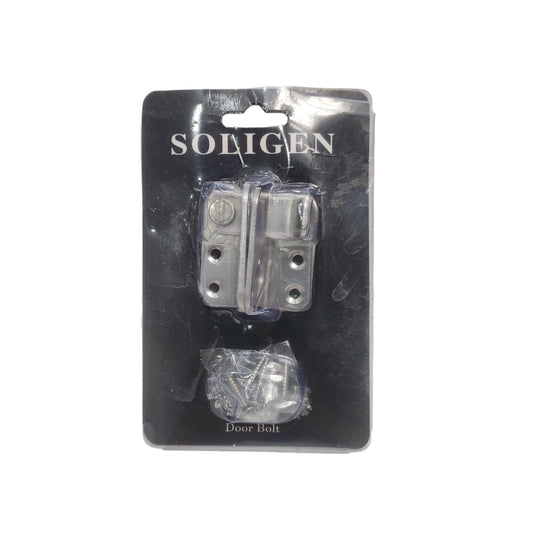 SOLIGEN Grendel Pintu Geser Sliding Door Lurus Stainless Set